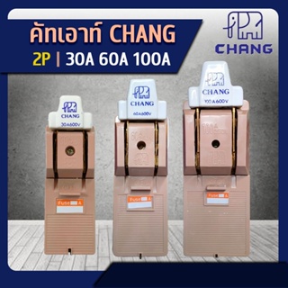 CHANG คัทเอาท์ ช้าง 2P 30A / 60A / 100A 600V พร้อมฟิวส์ในกล่อง
