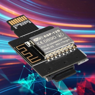 Iwo โมดูลส่งสัญญาณไร้สาย SD TF Cloud V1 0 ESP-12S ตามชิป ESP8266 พลังงานต่ํา UART-WIFI สําหรับ SPI SD Ca