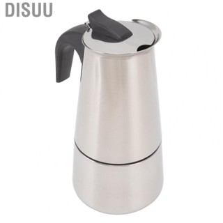 Disuu Moka Pot Double Bottom Stainless Steel Electric Coffe Maker for Home