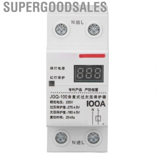 Supergoodsales Voltage Protective Device  Over Under Protector Adjustable Delay Reset Fault Query 230V for Building