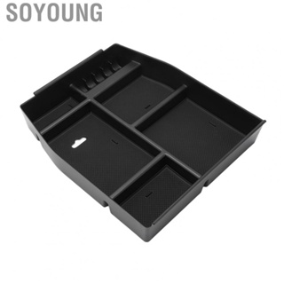 Soyoung Center Console Tray  5 Slot Rugged Wear Resistant  Scratch Armrest Storage Box for Car Interior Accessories