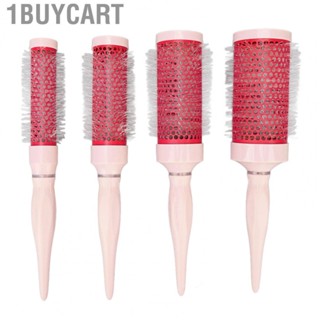 1buycart Round Hair Brush Set  Styling Nylon Quick Dry 2 in 1 Blow Curling for Home