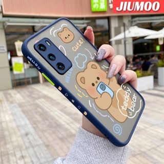 เคสโทรศัพท์มือถือแบบแข็ง ใส กันกระแทก ลายการ์ตูนหมีเท็ดดี้ สําหรับ Huawei P40 P40 Pro P40 Lite P40 Pro Plus