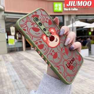 เคสซิลิโคนนิ่ม แบบใส ขอบสี่เหลี่ยม ลายหมีสตรอเบอร์รี่ กันกระแทก สําหรับ Xiaomi MI 9T Pro Redmi K20 Pro