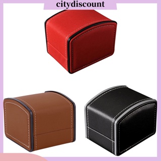 &lt;citydiscount&gt; กล่องนาฬิกาข้อมือ หนังเทียม แบบพกพา สําหรับบ้าน