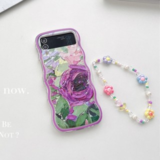 【Fold Wave】เคส TPU นิ่ม กันกระแทก ป้องกันเลนส์ สําหรับ SAMSUNG Z Flip3 Flip4