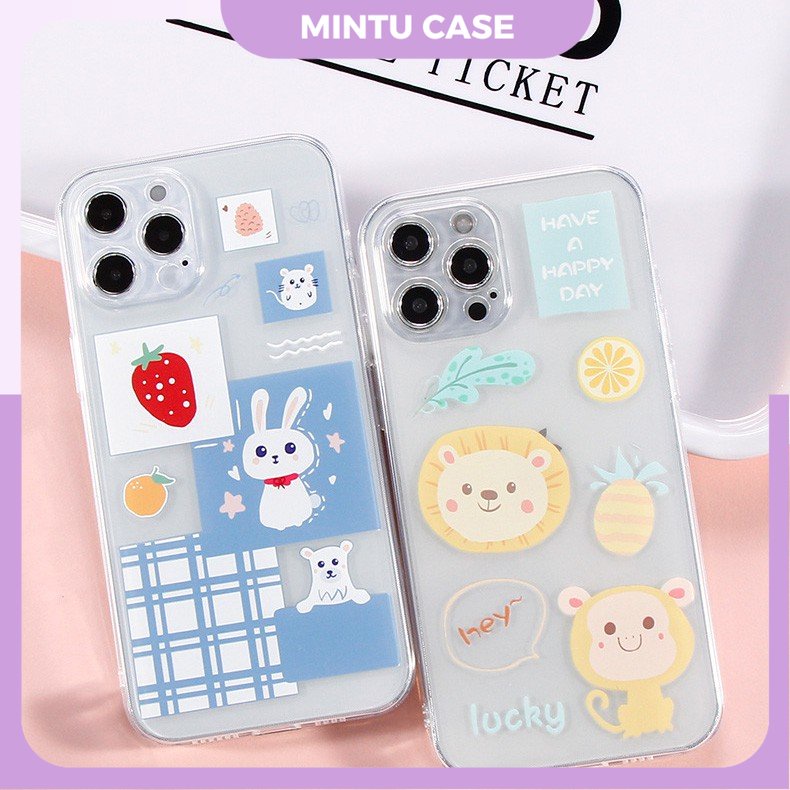 เคสใสแบบนุ่มสําหรับ Iphone 6/6s/6plus/6splus/7/7plus/8/8plus/X/Xs/Xr/Xsmax/11/11 pro/11 pro max/ SE 