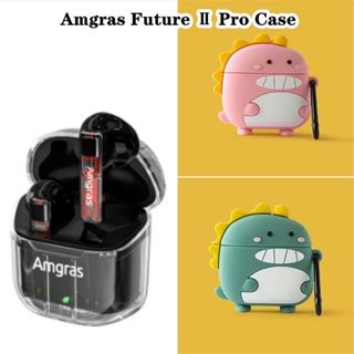 【จัดส่งรวดเร็ว】เคสหูฟัง แบบนิ่ม ลายการ์ตูนน่ารัก สําหรับ Amgras Future II Pro