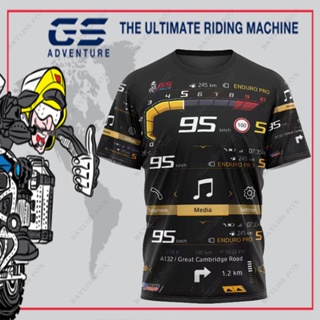 เสื้อยืด พิมพ์ลาย Motorrad ADVENTURE แบบแห้งเร็ว ไม่จางหาย แฟชั่นฤดูร้อน สําหรับผู้ชาย BMW F850 R1200 R1250 GS