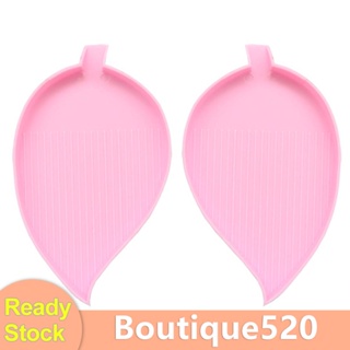 [boutique520.th] ถาดปักครอสสติตช์คริสตัล รูปใบไม้ ความจุขนาดใหญ่