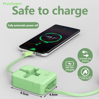 (Plusflower) 3 in 1 สายชาร์จโทรศัพท์ Micro USB TYPE-C ชาร์จเร็ว