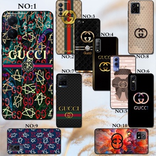 Gucci เคสโทรศัพท์มือถือ ซิลิโคน TPU กันกระแทก ลายโลโก้ GUCCI มีลายด้านข้าง สําหรับ Vivo Y21 Y21S Y30 Y30I Y31S Y50 Y54S Y33S Y33T Y51S Y53S 4G