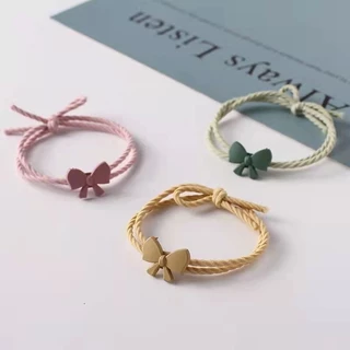 ยางรัดผม เครื่องประดับผม ยางรัดผม โบว์น่ารัก ยางรัด เครื่องประดับ สไตล์สร้อยข้อมือ สําหรับแฟนหนุ่ม แฟนสาว