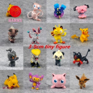 BARRY ฟิกเกอร์ Pikachu Abra Charmander Vulpix Squirtle Eevee ขนาด 3-9 ซม.