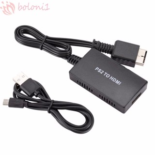 [COD] to HDMI-Compatible PS2 to HDMI Adapter 1080P 720P Output Audio Video Output Adapter PS2 to HDMI Converter PS2 Ypbpr Interface HD Playstation to HDMI For PS2 USB/5V Input HD Link Cable PS2 to HDMI Cable/Multicolor