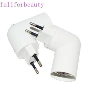 FALLFORBEAUTY อะแดปเตอร์ซ็อกเก็ตสวิตช์เปิด ปิด E27 LED ปรับได้ ปลั๊ก EU US