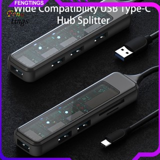 [Ft] อะแดปเตอร์ฮับ USB Type-C แบบพกพา สําหรับ Windows