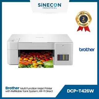 Brother Printer เครื่องพิมพ์ DCP-T426W มัลติฟังก์ชันอิงค์เจ็ทแบบเติมหมึกได้พร้อมระบบเชื่อมต่อแบบไร้สาย