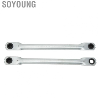 Soyoung Windscreen Wiper Linkage  2Pcs Windshield Link Rod Simple Installation Original Standard for Replacement