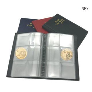 Nex อัลบั้มรูปภาพ PVC 60 ช่อง สําหรับใส่เหรียญ สมุดสะสม