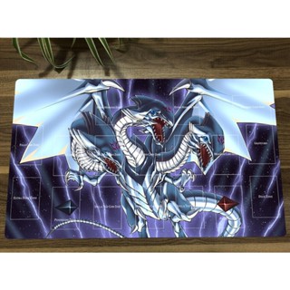 อะนิเมะ Yu-Gi-Oh! Playmat Blue-Eyes Ultimate Dragon CCG TCG แผ่นรองเมาส์ และแผ่นรองเมาส์ สําหรับเล่นเกม