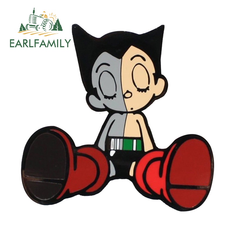 Earlfamily สติกเกอร์ ลายการ์ตูนอนิเมะ Astro Boy Japaness ขนาด 13 ซม. x 12.6 ซม. สําหรับตกแต่งรถยนต์ แล็ปท็อป เซิร์ฟบอร์ด