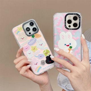 Casetifg เคสโทรศัพท์มือถือ ซิลิโคน TPU กันกระแทก ลายกระต่าย COCO ไล่โทนสี พร้อมกล่อง สําหรับ iPhone 11 12 13 14 Pro Max XR X XS Max 14Plus