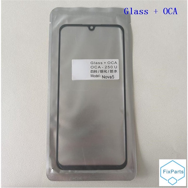 อะไหล่หน้าจอสัมผัส LCD ด้านหน้า และกระจก OCA สําหรับ Huawei Nova Plus 2 2S 3 3i 4 4e 5 Pro 5Z 5T