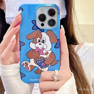 เคสโทรศัพท์มือถือแบบแข็ง ลายลูกสุนัขน่ารัก แวววาว สําหรับ Iphone 14Promax 14Pro 14Plus 14 13Promax 13Pro 13 12Promax 12Pro 12 11Promax 11Pro 11 XSMAX XR 7Plus