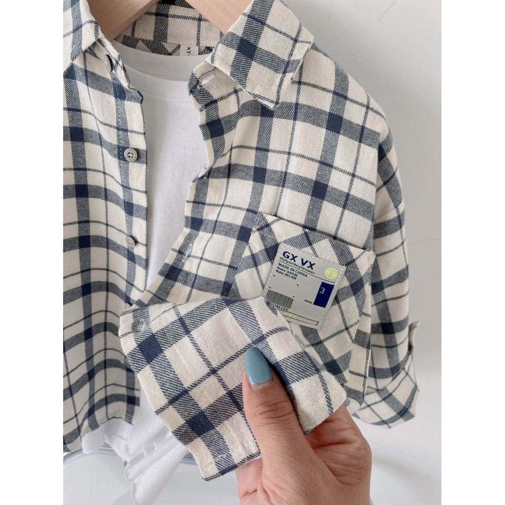 เสื้อคาร์ดิแกนลําลอง ผ้าฝ้ายแท้ ลายสก๊อต ขนาดเล็ก แฟชั่นฤดูใบไม้ร่วง สําหรับเด็ก