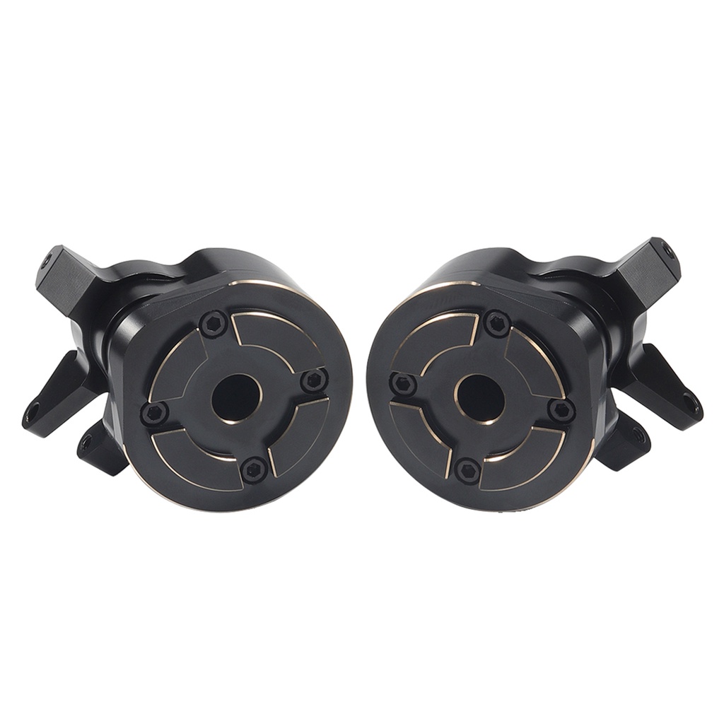 ชุดปลอกหุ้มพวงมาลัย ทองเหลือง สีดํา สําหรับ Axial Capra SCX10 III AR45P SuperShafty CP44 Vanquish F9 Axle Housing - รูปที่ 3