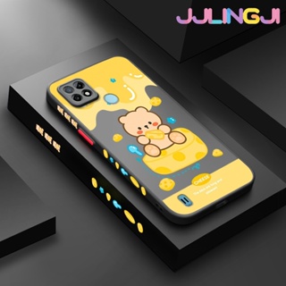 เคสโทรศัพท์มือถือ ซิลิโคนนุ่ม ใส กันกระแทก ลายการ์ตูนหมีชีส สําหรับ Realme C21 C21Y C25Y C33