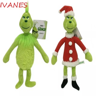 IVANES ตุ๊กตานุ่ม รูปการ์ตูนอนิเมะ How Grinch Stole ของขวัญคริสต์มาส สําหรับเด็ก