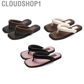 Cloudshop1 Women Sandals  Fashionable Wear Resistant Wide Application Flip Flops for Shopping