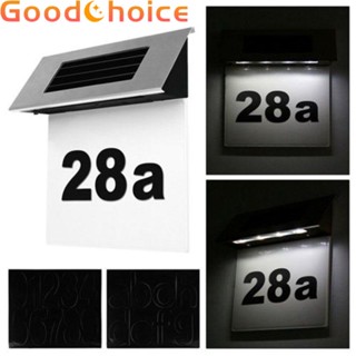 【Good】New Plaque Number Outdoor Silver 4 LED White Color Numbers 0-9 LED Door Sign【Ready Stock】