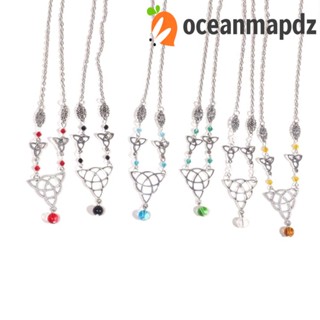 OCEANMAPDZ ผ้าโพกศีรษะ ประดับลูกปัด ทรงสามเหลี่ยม หรูหรา เหมาะกับของขวัญ สําหรับผู้หญิง