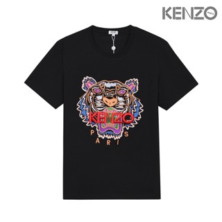 Kenzo ของแท้ 100% เสื้อยืดลําลอง แขนสั้น คอกลม ปักลายหัวเสือ ระบายอากาศ ใส่สบาย แฟชั่นสําหรับผู้ชาย และผู้หญิง