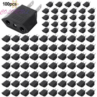 【COLORFUL】100 Pack Travel Outlet Power Plug Adapter Converter European Euro EU to US