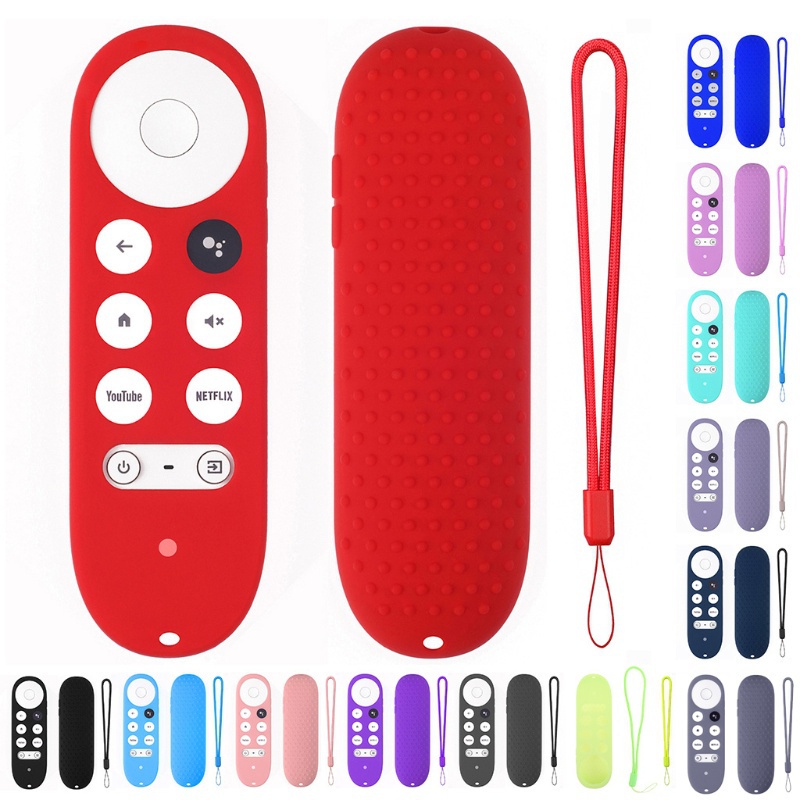 IOR เคสซิลิโคนสําหรับ Chromecast สําหรับ -Google TV 2020 Voice Remote ฝาครอบป้องกันกันกระแทกสําหรับ 