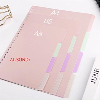 ALISOND1 ที่คั่นหนังสือไดอารี่ B5 A5 A4 4 ชิ้น ต่อชุด