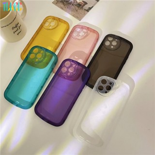 เคสโทรศัพท์มือถือแบบนิ่ม TPU ใส กันกระแทก สีเรืองแสง แฟชั่น สําหรับ Vivo X90 X80 X70 Pro+