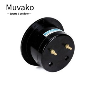 Muvako โวลต์มิเตอร์อะนาล็อก DC พลาสติก ทรงกลม แบบพกพา สีดํา 0-15 V 65C5 สําหรับช่างไฟฟ้า