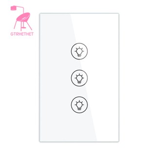 แอพ Tuya ทํางานร่วมกับ Alexa Google Voice Assistants Dimmer Smart Light Dimmer สีดํา