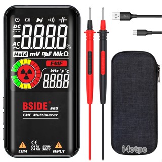 I4otpc Bside-s20 Emf มัลติมิเตอร์ดิจิทัล ตรวจจับรังสี 9999 Ac/dc โวลต์มิเตอร์ ทดสอบโอห์มมิเตอร์