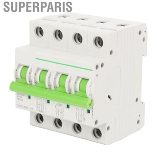 Superparis Miniature Circuit Breaker  Solar PV Quick Disengagement Security Protecting 4P Rapid Tripping Robust Reliable for DC Power System