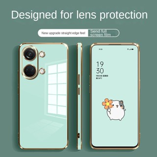 เคสซิลิโคนนิ่ม ขอบตรง หรูหรา สําหรับ OnePlus Nord 3 5G nord3 CE 3 Lite 5G