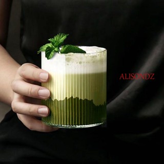 ALISONDZ แก้วกาแฟ วิสกี้ แบบใส ทนความร้อน สวยหรู ของใช้ในครัวเรือน