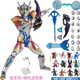 T49n จัดส่งในเวลา: ฟิกเกอร์ Zeta Delta Sky Claw Gold Shining Siro Ultraman Act Act Action Figure ของเล่นสําหรับเด็ก