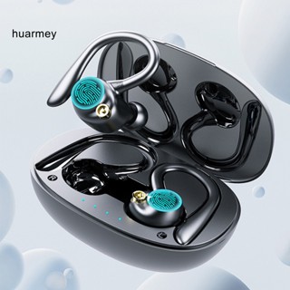 Huarmey หูฟังไร้สาย IPX5 ลดเสียงรบกวน ตามหลักสรีรศาสตร์ แฮนด์ฟรี กันน้ํา พร้อมไมโครโฟน บลูทูธ 52 สําหรับโทรศัพท์มือถือ