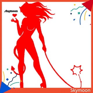 Skym* สติกเกอร์ ลายปีศาจสาวเซ็กซี่ กันน้ํา ขนาด 102x127 ซม. สําหรับตกแต่งหน้าต่างรถยนต์